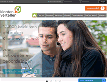 Tablet Screenshot of klantenvertellen.nl